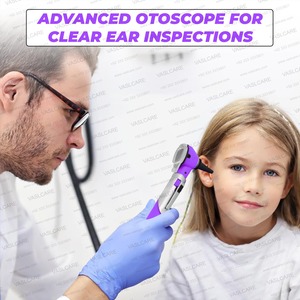 Vaslcare-Mini otoscopio de bolsillo con estuche, conjunto de diagnóstico ENT con fibra óptica de luz, ideal para médico - Product Image 5