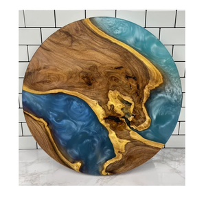 Venta al por mayor de madera y resina Lazy Susan moderno diseñado para Decoración de mesa madera y resina Lazy Susan - Product Image 2