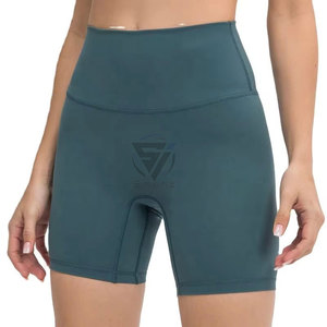 Shorts Deportivos para Mujer, para Gimnasio, Yoga, Entrenamiento, Running, 100% Poliéster, Cintura Media, Transpirables, Ecológicos, Tallas Grandes, Cintura Elástica - Product Image 5