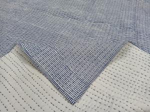 Indien Vintage fait à la main réversible bébé Kantha couette nouveau Design Handblock imprimé avec coton remplissage lavable à la main à vendre - Product Image 4