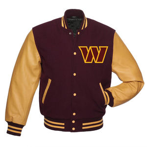 Veste de baseball varsity à manches longues, designs personnalisés en gros, dernières tendances, veste varsity unie pour homme, veste varsity à lettres pour homme - Product Image 1