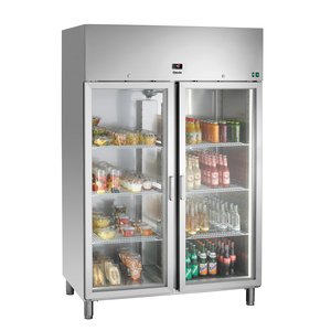 Réfrigérateur vitrine GN2/1 avec congélateur et réfrigérateur - Product Image 1