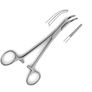 Pinzas Curvas para Cuero Cabelludo Dandy de 14 cm, de Acero Inoxidable, Reutilizables, de Alta Calidad para Sujeción de Tejidos |   Herramienta Quirúrgica Profesional - Product Image 2