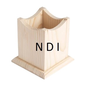 Custom Shape Sustainable Pen Pencil <b>Holder</b> Stand Multi Functional Usage Solid Wooden <b>Holder</b> Novelty Design Pen <b>Holder</b> - Product Image 1