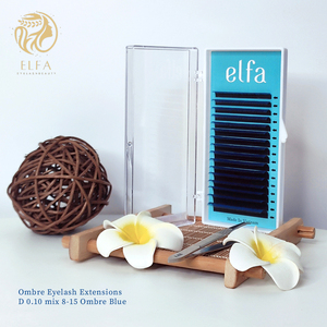 Halloween Party Ombre Extensions de Cils Naturels Faits à la Main D 0.10 Mix 8-15 Lumière Bleue Caractéristique pour une Utilisation Facile Boîte de 0.15mm - Product Image 6