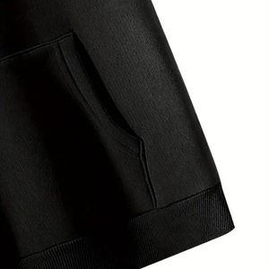 大胆なスパイダーとウェブグラフィックスを備えた特大のメンズサーマルジップアップパーカー、ヒップホップ、ストリートウェア、アーバンスタイルに最適 - Product Image 3