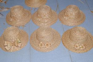 Sombreros de Jacinto de Agua Vietnamita de Vietnam |   Sombrero Artesanal de Mujer de Vietnam - Product Image 4