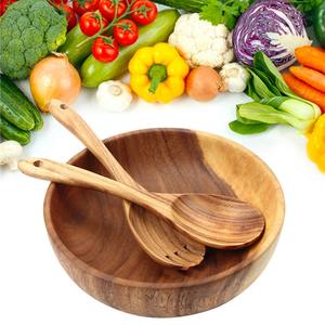 Bol de cuisine indien en bois d'acacia poli, personnalisable, écologique, de haute qualité, très vendu - Product Image 2