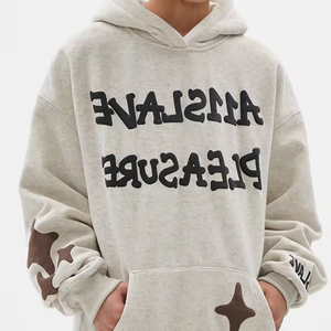 Custom <b>Men's</b> China Manufacturer High Quality 3D Puff Print <b>Sweatshirts</b> Oversized <b>Half</b> <b>Zip</b> Hoodie Embroidered Training Hoodies - Product Image 4