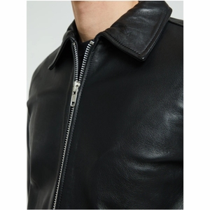 Chaqueta de cuero de vaca resistente al agua personalizada de alta calidad para hombres Chaqueta de cuero de color 100% para hombres - Product Image 2