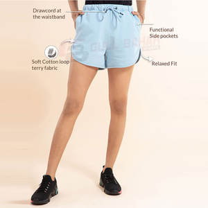 Pantalones cortos de mujer hechos en Pakistán Nuevo estilo Pantalones cortos de mujer hechos a medida Pantalones cortos de mujer de color sólido para la venta - Product Image 2