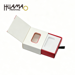 Custom Logo USB Flash Drive <b>Packaging</b> Box with Window & EVA Insert Sliding Drawer Style Paper Gift Box for Pendrive Electronics - Product Image 4