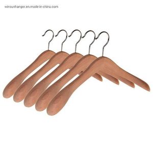 WOOD COAT HOT SELLING WHOLESALE <b>WOODEN</b> <b>HANGERS</b> for Displaying Clothes Bags in Kitchen Wardrobe or Bathroom - Product Image 2