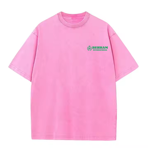 เสื้อยืดโอเวอร์ไซส์ผ้าฝ้าย 100% พิมพ์โลโก้ตามสั่ง สำหรับผู้ชาย ออกกำลังกาย ฟิตเนส เพาะกาย ทรงหลวม สั่งพิมพ์ลายได้ - Product Image 6