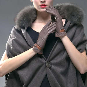 Gants d'hiver en cuir de qualité supérieure pour hommes | Gants de conduite en cuir à écran tactile doux et chauds | Gants à main de mode classique - Product Image 5