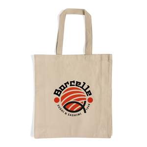 Sacs fourre-tout en toile personnalisés pour l'épicerie avec impression par transfert thermique, motif lettres de taille moyenne pour la publicité - TF230 - Product Image 3