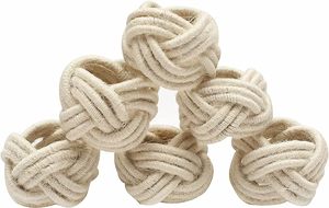 Anneau de serviette en corde naturelle de jute de qualité supérieure, couleur marron, fait à la main, 2022, idéal pour les mariages et les fêtes, couleur/taille personnalisée en stock - Product Image 2