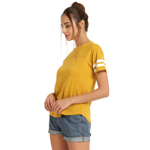 เสื้อยืดสตรีผ้าคอตตอนเนื้อนุ่มทรงหลวมพิมพ์ลายออกแบบได้ตามต้องการเสื้อผ้าแฟชั่นขนาดใหญ่พิเศษสำหรับใส่ลำลองในฤดูร้อน