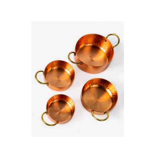 Exquisite 4-Cup Copper <b>Measuring</b> Scoop <b>Spoon</b> with Brass Handle New Design Kitchen Organizer Excellent Quality Metal Tool - Product Image 1