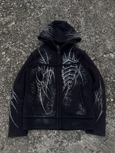 ALOCS Classic Cough Syrup Hoodie Negro Alta calidad 100% algodón Capacidad de escaneo reflectante Sudaderas con capucha escaneables - Product Image 2