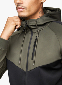 Ensemble de survêtement deux pièces à manches longues pour hommes, coupe classique et ajustée, survêtement cargo, ensembles de survêtement - Product Image 4