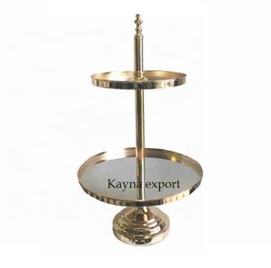 High Quality Two-Tier Wedding Cake <b>Stand</b> Customized Metal <b>Cupcake</b> <b>Stand</b> with Fancy Decorative Top High Quality Cake Tools - Product Image 3