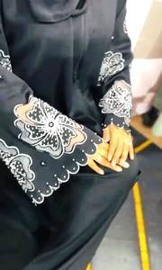 Ropa musulmana tradicional de mujer modesta elegante islámica Fit Fancy Abaya Style Dubai-Accesorio incluido - Product Image 3