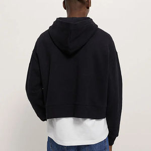 Blank Boxy Fit Pullover <b>Hoodies</b> <b>Men</b> <b>Fleece</b> High Quality Cotton <b>Oversized</b> Streetwear Drop Shoulders Unisex Custom <b>Hoodies</b> - Product Image 2