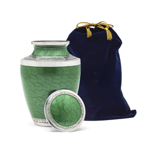 Luxury American Style Hand Finished Aluminium Adult Urn Custom Manufacturer Metal Urns for Ashes Funeral Supplies - Product Image 1