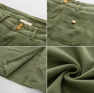 กระโปรงยีนส์สีน้ำเงินขายดี กระโปรงยาวสำหรับผู้หญิง - Product Image 4