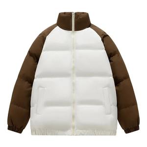 Chaquetas cálidas a prueba de viento de invierno para hombre, ropa de calle, Parkas gruesas de retazos, Abrigo acolchado de algodón para hombre, chaqueta acolchada de burbujas coreana - Product Image 1