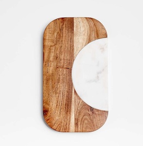 Tabla de cortar de mármol de 12 "de alta calidad con diseño de piedra de ágata para picar y servir queso a precio mayorista de La India - Product Image 4