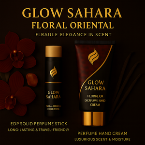 Crema de manos con perfume Glow Sahara, aroma Floral de larga duración, fórmula hidratante no pegajosa de lujo para manos suaves y suaves - Product Image 3