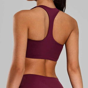 Hot Selling Women's XL <b>Sports</b> Crop <b>Bra</b> High Strength Lightweight Breathable Quick Dry Seamless Shockproof Top Simple Custom - Product Image 3