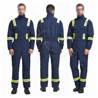 Combinaison de travail la plus vendue, vêtements de travail durables, combinaison de travail réfléchissante bleu marine pour hommes, en coton, uniforme industriel