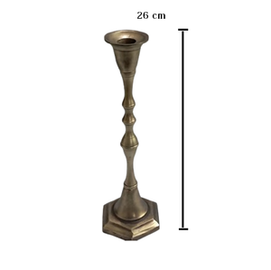 Luxury Aluminum <b>Candlestick</b> <b>Brass</b> Antique Candle Pillar Handmade Christmas Wedding Decorated Candle Stand Customized Print - Product Image 6