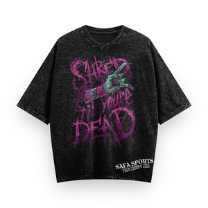 Personalizado 100% algodón hombres Streetwear Oversize ácido lavado sol desteñido desgastado Camiseta cuello redondo Boxy recortada camisetas de manga corta - Product Image 5