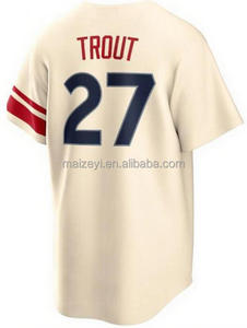 Maillot de baseball en polyester de qualité professionnelle, vente chaude, nouveau maillot de baseball américain cousu, blanc, toutes les équipes, uniforme de baseball pour hommes - Product Image 4