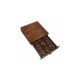 Venta caliente hecho a mano ecológico de madera Tic Tac Toe juego cajón Zero Cross juego niños verano invierno deportes promocionales - Product Image 1