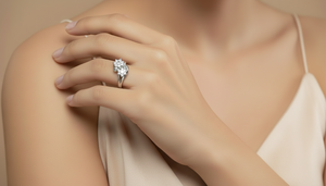 Anillo de oro de 14 quilates y diamantes naturales de diseño clásico para mujer 0.30Ctw - Product Image 5