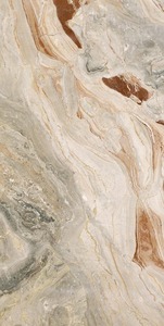 Azulejo de piso de mármol de materiales de construcción de cuerpo completo de alto brillo de piedra real, azulejos de porcelana pulida esmaltada de 60x120cm, pared de piso - Product Image 3