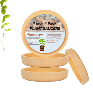 ถาดกระถางดินเผาขนาด7นิ้วที่สง่างามพร้อมถาดรองก้นที่ทันสมัยอุปกรณ์เสริมสำหรับกระถาง - Product Image 1