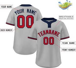 Venta al por mayor de fábrica, uniforme de Béisbol Juvenil para hombres, impresión personalizada, manga larga, camiseta de béisbol personalizada para hombres - Product Image 2