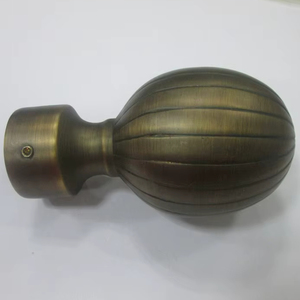 Embouts de tringle à rideau en métal pour tringle à rideau de 25 mm, quincaillerie décorative pour rideaux, vente en gros - Product Image 1