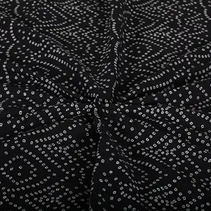 100% organico naturale Tie Dye cotone Bandhej tessuto etnico camera tenda vestito Design Festival Decor personalizza tessuto tagliato a misura