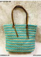 Direct Fac Prix Vente à Chaud Designer Coton Tissé Kilim Sacs Fourre-Tout pour Dames Fermeture À Glissière Voyage Sacs À Main Double Gland Seau