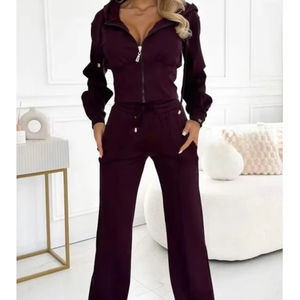 Nouveaux survêtements élégants et décontractés en gros Ensemble 2 pièces respirant de qualité supérieure Survêtements à fermeture éclair au design tendance - Product Image 1