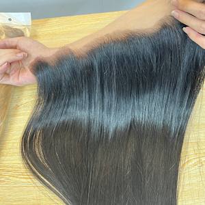 Perruque Lace Frontal Closure HD, Film Transparent, fournisseur de dentelle frontale suisse, vente en gros, 5x5, 13x4, 13x6, cheveux crus vietnamien personnalisés - Product Image 2