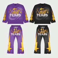 Ropa Deportiva Activa, Camisetas y Pantalones Deportivos de Tela de Algodón, Conjuntos Deportivos de Entrenamiento, Diseño Personalizado, Impresión, Moda Urbana, Traje Deportivo