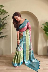 Increíble color Georgette con Zari Weaving Saree Woman Fashion Fabricante y proveedor de India a precio barato - Product Image 2